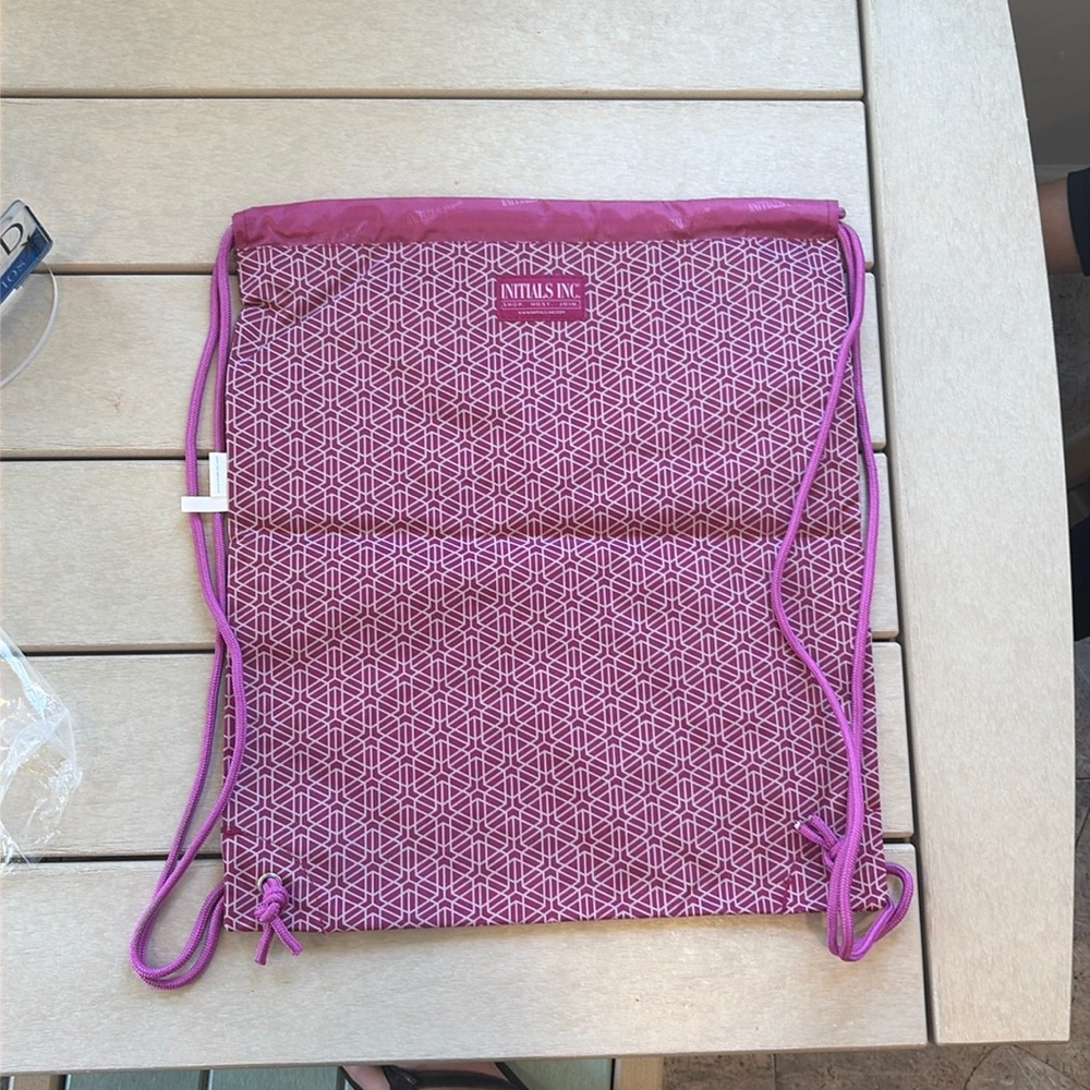 Initials Inc drawstring bag